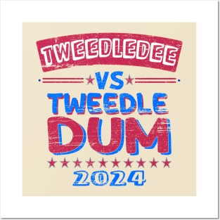 Tweedledee VS Tweedledum 2024 Posters and Art